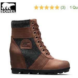 Sorel Lexie Wedge Boot - Womens, Tobacco